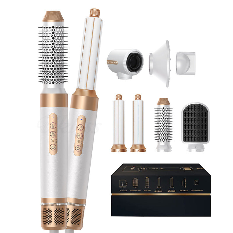 Multifunctional 7-in-1 hot air curling comb