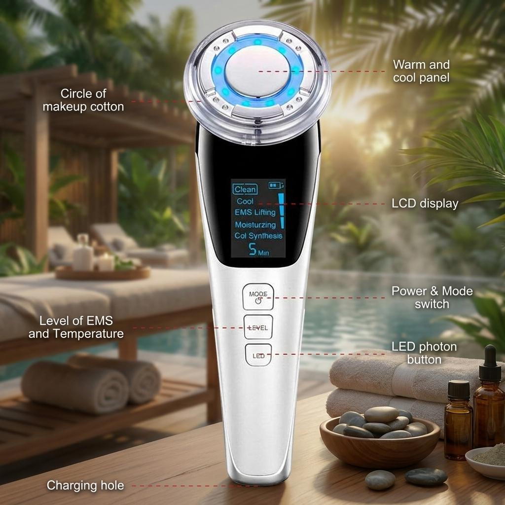 Anti-Aging LED Light Therapy Massager