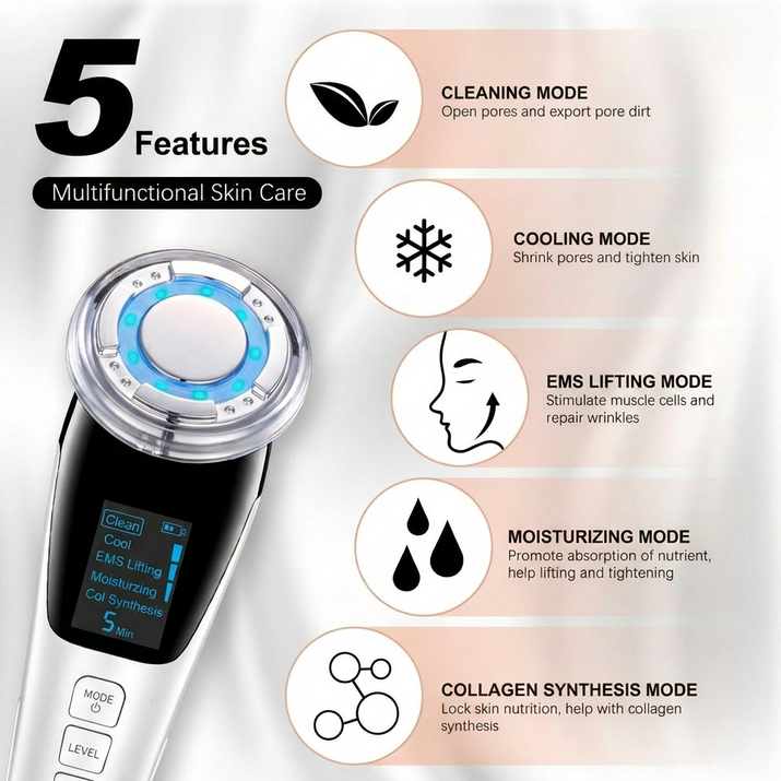 Anti-Aging LED Light Therapy Massager